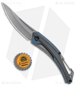 Kershaw Reverb XL Frame Lock Knife Carabiner CF/G-10 (3" Gray) 1225 -Kershaw Knife Shop Kersahw Reverb XL FL Carabiner CF G 10 Gray 1225 BHQ 94081 jr bottlecap