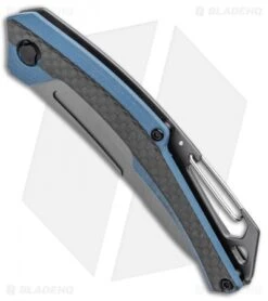 Kershaw Reverb XL Frame Lock Knife Carabiner CF/G-10 (3" Gray) 1225 -Kershaw Knife Shop Kersahw Reverb XL FL Carabiner CF G 10 Gray 1225 BHQ 94081 jr spine