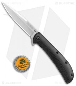 Kershaw Al Mar AM-4 Assisted Opening Knife Black G-10 (3.5" Satin) 2330 -Kershaw Knife Shop Kershaw AM 4 black G 10 satin BHQ 68817 jr bottlecap