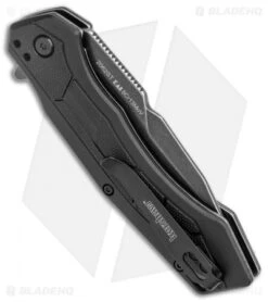 Kershaw Analyst Tanto Assisted Opening Knife Black FRN (3.25" BlackWash Serr) -Kershaw Knife Shop Kershaw Analyst Tanto Assisted Opening Black FRN BlackWash Serr 2062ST BHQ 120528 jr side