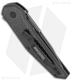 Kershaw Anso Fraxion Liner Lock Knife Carbon Fiber/G-10 (2.75" BlackWash) 1160 8 Kershaw Anso Fraxion Liner Lock Knife Carbon Fiber/G-10 (2.75" BlackWash) 1160 -Kershaw Knife Shop Kershaw Anso Fraxion carbon fiber G10 blackwash 1160 BHQ 52157 er side