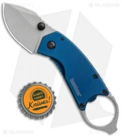 Kershaw Antic Frame Lock Knife Blue (1.75" Bead Blast) 8710 -Kershaw Knife Shop Kershaw Antic FL Blue BB 8710 BHQ 94064 jr bottlecap
