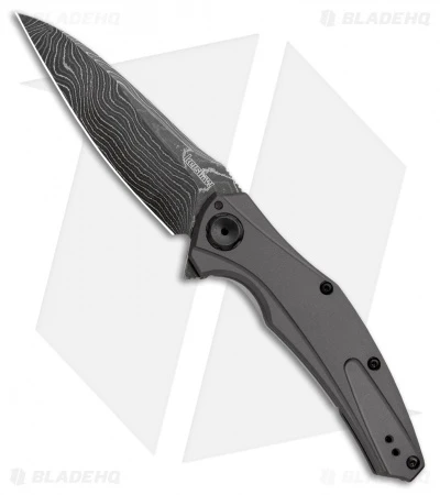 Kershaw Bareknuckle Sub Frame Lock Knife Gray Al (3.5" Damascus) 7777DAM 3 Kershaw Bareknuckle Sub Frame Lock Knife Gray Al (3.5" Damascus) 7777DAM