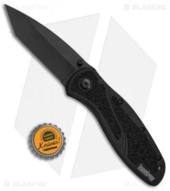 Kershaw Blur Tanto Assisted Opening Knife Black (3.375" Black) 1670TBDZ -Kershaw Knife Shop Kershaw Blur Tanto Black Black 1670TBDZ BHQ 55588 jr bottlecap