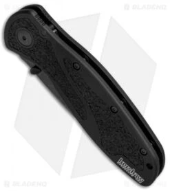 Kershaw Blur Tanto Assisted Opening Knife Black (3.375" BlackWash Serr) -Kershaw Knife Shop Kershaw Blur Tanto Black BlackWash Serr 1670TSTBWWM BHQ 68394 jr spine