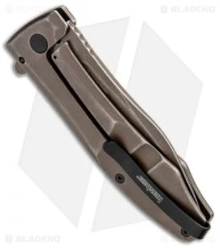 Kershaw Boilermaker Assisted Opening Frame Lock Knife Brown (3.3" Brown) 3475 -Kershaw Knife Shop Kershaw Boilermaker Assisted Opening FL Brown Brown 3475 BHQ 94084 jr side