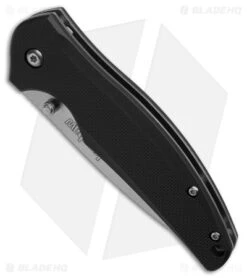 Kershaw Bowser Liner Lock Knife Black Nylon (3.25" Satin) -Kershaw Knife Shop Kershaw Bowser LLK Black Nylon 3in Satin BHQ 107942 td spine