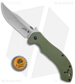 Kershaw Emerson CQC-10K Frame Lock Knife OD Green G-10 (3.5" Stonewash) 6030 9 Kershaw Emerson CQC-10K Frame Lock Knife OD Green G-10 (3.5" Stonewash) 6030 -Kershaw Knife Shop Kershaw CQC 10K FL OD Green G 10 SW 6030 BHQ 52196 jr bottlecap