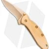 Kershaw Chive Assisted Opening Knife 24K Gold Plated (1.94" Gold) 1600G 2 Kershaw Chive Assisted Opening Knife 24K Gold Plated (1.94" Gold) 1600G -Kershaw Knife Shop Kershaw Chive AO 24K Gold Plated KS1600G BHQ 86782 jr