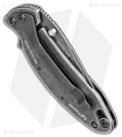 Kershaw Chive Assisted Opening Knife (1.94" Blackwash) 1600 8 Kershaw Chive Assisted Opening Knife (1.94" Blackwash) 1600 -Kershaw Knife Shop Kershaw Chive Assisted Opening Blackwash KS1600BLKBW BHQ 100765 jr side