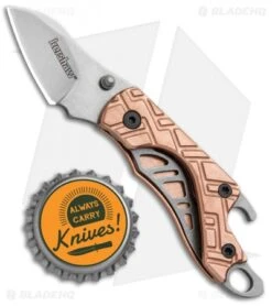 Kershaw Copper Cinder Keychain Knife Bottle Opener (1.4" Stonewash) 1025Cu 9 Kershaw Copper Cinder Keychain Knife Bottle Opener (1.4" Stonewash) 1025Cu -Kershaw Knife Shop Kershaw Cinder Keychain Bottle Opener Copper SW 1025CU BHQ 94080 jr bottlecap