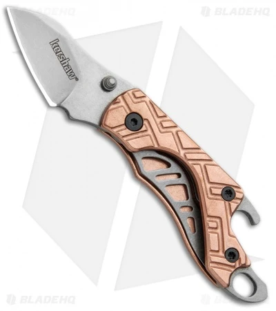 Kershaw Copper Cinder Keychain Knife Bottle Opener (1.4" Stonewash) 1025Cu 3 Kershaw Copper Cinder Keychain Knife Bottle Opener (1.4" Stonewash) 1025Cu