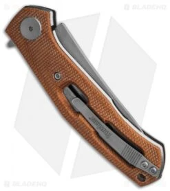 Kershaw Sinkevich Concierge Liner Lock Knife Brown Micarta (3.25" SW D2) -Kershaw Knife Shop Kershaw Concierge D2 Brown Micarta BHQ 138407 td side