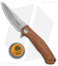 Kershaw Sinkevich Concierge Liner Lock Knife Brown Micarta (3.25" SW D2) -Kershaw Knife Shop Kershaw Concierge D2 Brown Micarta BHQ 138407 td size
