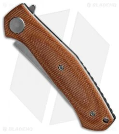 Kershaw Sinkevich Concierge Liner Lock Knife Brown Micarta (3.25" SW D2) -Kershaw Knife Shop Kershaw Concierge D2 Brown Micarta BHQ 138407 td spine