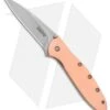 Kershaw Copper Leek Assisted Opening Knife (3" Stonewash) 1660CU 2 Kershaw Copper Leek Assisted Opening Knife (3" Stonewash) 1660CU -Kershaw Knife Shop Kershaw Copper Leek Assisted Opening SW 1660CU BHQ 105986 jr