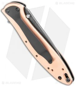Kershaw Leek Assisted Opening Knife Copper (3" Black SW) 1660CUBW -Kershaw Knife Shop Kershaw Copper Leek Assited Opening Blackwash 1660CUBW BHQ 123691 jr side