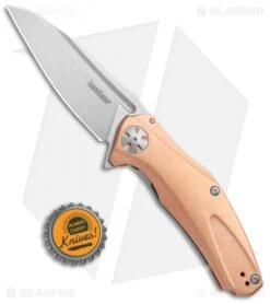 Kershaw Copper Natrix Sub-Frame Lock Knife (3.25" Stonewash) 7007CU -Kershaw Knife Shop Kershaw Copper Natrix Sub FL SW 7007CU BHQ 105984 jr bottlecap