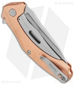 Kershaw Copper Natrix Sub-Frame Lock Knife (3.25" Stonewash) 7007CU -Kershaw Knife Shop Kershaw Copper Natrix Sub FL SW 7007CU BHQ 105984 jr side