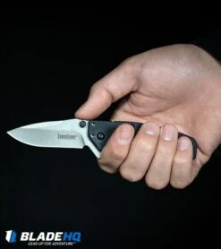 Kershaw Cryo Assisted Opening Knife (2.75" Bead Blast) 1555 -Kershaw Knife Shop Kershaw Cryo Assisted Opening Flipper Knife Black G 10 D2 Exclusive BHQ 91319 kp in hand web 6