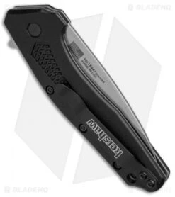 Kershaw Dividend Assisted Opening Knife Black GFN (3" Stonewash) 1812 -Kershaw Knife Shop Kershaw Dividend Black GFN SW 1812 BHQ 52170 jr side