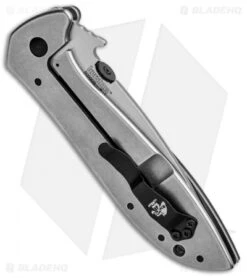 Kershaw Emerson CQC-4KXL D2 Frame Lock Knife (3.9" Stonewash) 6055D2 12 Kershaw Emerson CQC-4KXL D2 Frame Lock Knife (3.9" Stonewash) 6055D2 -Kershaw Knife Shop Kershaw Emerson CQC 4KXL D2 FL SW 6055D2 BHQ 101841 jr side