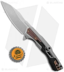 Kershaw Endgame Frame Lock Knife Bronze PVD/GFN (3.25" Stonewash) 2095 -Kershaw Knife Shop Kershaw Endgame FL Bronze PVD GFN SW 2095 BHQ 120534 jr bottlecap