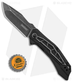 Kershaw Flatbed Spring Assisted Knife Black GFN (3.1" Black SW) 1376 -Kershaw Knife Shop Kershaw Flatbed Spring Assisted Knife Black GFN 3in Black SW BHQ 139778 td size