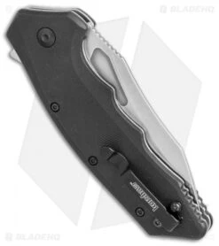 Kershaw Flitch Assisted Opening Knife Black GFN (3.25" Stonewash) 3930 8 Kershaw Flitch Assisted Opening Knife Black GFN (3.25" Stonewash) 3930 -Kershaw Knife Shop Kershaw Flitch black GFN sw 3930 BHQ 52175 er side