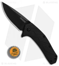 Kershaw Flock Assisted Opening Knife Black GFN (2.8" Black) 1330 -Kershaw Knife Shop Kershaw Flock Black GFN black BHQ 83241 er bottlecap