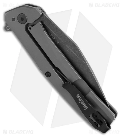 Kershaw Flyby Spring Assisted Frame Lock Knife Gray Steel (3" Black SW D2) 1404 5 Kershaw Flyby Spring Assisted Frame Lock Knife Gray Steel (3" Black SW D2) 1404 - Image 3