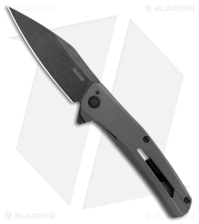 Kershaw Flyby Spring Assisted Frame Lock Knife Gray Steel (3" Black SW D2) 1404 3 Kershaw Flyby Spring Assisted Frame Lock Knife Gray Steel (3" Black SW D2) 1404