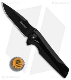 Kershaw Flythrough Frame Lock Knife (3" Black) 1988 10 Kershaw Flythrough Frame Lock Knife (3" Black) 1988 -Kershaw Knife Shop Kershaw Flythrough Black BHQ 80578 er bottlecap