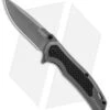 Kershaw Fringe A/O Frame Lock Knife Gray SS/Carbon Fiber (3" Gray) 8310 -Kershaw Knife Shop Kershaw Fringe AO Gray SS Carbon Fiber Gray BHQ 80593 er