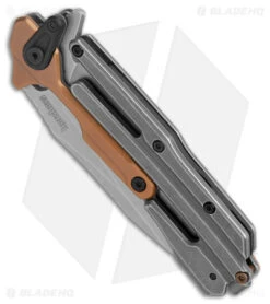 Kershaw Frontrunner Frame Lock Knife Black/Copper Steel (3.1" Stonewash) 2039 -Kershaw Knife Shop Kershaw Frontrunner Knife Black SW Copper SW BHQ 178502 jr spine