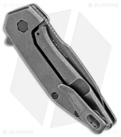 Kershaw Gravel Assisted Opening Knife Stainless Steel (2.5" BlackWash ) 2065 -Kershaw Knife Shop Kershaw Gravel Assisted Opening Stainless Steel Black Wash 2065 BHQ 106045 jr side