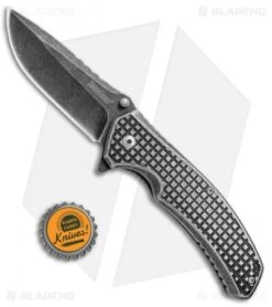 Kershaw Headgrille Assisted Opening Frame Lock Knife (3.25" Blackwash) 1325 -Kershaw Knife Shop Kershaw Headgrille Assisted Blackwash KS1325X BHQ 70082 jr bottlecap