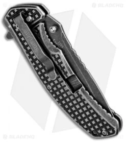 Kershaw Headgrille Assisted Opening Frame Lock Knife (3.25" Blackwash) 1325 -Kershaw Knife Shop Kershaw Headgrille Assisted Blackwash KS1325X BHQ 70082 jr side