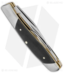 Kershaw Iredale Slip Joint Knife Black Canvas Micarta (2.6" Satin) 4386 -Kershaw Knife Shop Kershaw Iredale SJ Black Canvas Micarta Satin BHQ 139786 jr side