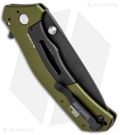 Kershaw Knockout Assisted Opening Knife Olive (3.25" Black) 1870OLBLK 8 Kershaw Knockout Assisted Opening Knife Olive (3.25" Black) 1870OLBLK -Kershaw Knife Shop Kershaw Knockout Assited Olive Black 1870OLBLK BHQ 21525 jr side