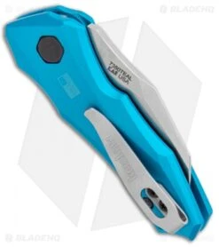 Kershaw Launch 10 Automatic Knife Teal (1.9" Stonewash) 7350 -Kershaw Knife Shop Kershaw Launch 10 Auto Teal SW 7350 BHQ 105328 jr side