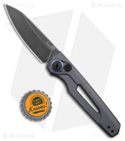 Kershaw Launch 11 Automatic Knife Gray Aluminum (2.75" Blackwash) 7550GRY -Kershaw Knife Shop Kershaw Launch 11 Auto Gray Aluminum Blackwash BHQ 178232 jr bottlecap