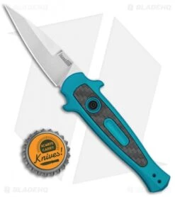 Kershaw Launch 12 Mini Stiletto Automatic Knife Teal (2.5" Stonewash) 9 Kershaw Launch 12 Mini Stiletto Automatic Knife Teal (2.5" Stonewash) -Kershaw Knife Shop Kershaw Launch 12 CA Legal Stiletto Auto Teal SW KER7125TEALSW BHQ 115102 jr bottlecap