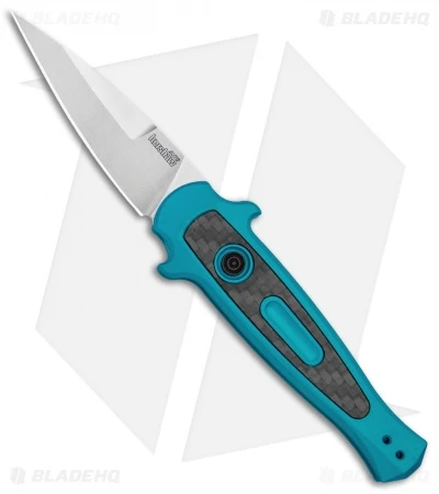 Kershaw Launch 12 Mini Stiletto Automatic Knife Teal (2.5" Stonewash) 3 Kershaw Launch 12 Mini Stiletto Automatic Knife Teal (2.5" Stonewash)