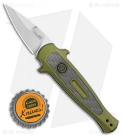 Kershaw Launch 12CA Legal Stiletto Automatic Knife OD Green (1.9" SW) 9 Kershaw Launch 12CA Legal Stiletto Automatic Knife OD Green (1.9" SW) -Kershaw Knife Shop Kershaw Launch 12 CA Legal Stiletto Automatic Knife OD Green 1.9 SW BHQ 117837 LS Bottlecap