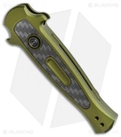 Kershaw Launch 12CA Legal Stiletto Automatic Knife OD Green (1.9" SW) 7 Kershaw Launch 12CA Legal Stiletto Automatic Knife OD Green (1.9" SW) -Kershaw Knife Shop Kershaw Launch 12 CA Legal Stiletto Automatic Knife OD Green 1.9 SW BHQ 117837 LS Spine