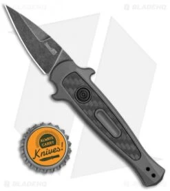 Kershaw Launch 12CA Stiletto Automatic Knife Gray (1.9" Black Stonewash) -Kershaw Knife Shop Kershaw Launch 12 Call Legal Stiletto Auto Grey KER7130GRYBW BHQ 114623 jr bottlecap