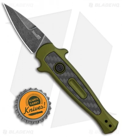Kershaw Launch 12 CA Legal Stiletto Automatic Knife OD Green (1.9" Black SW) 6 Kershaw Launch 12 CA Legal Stiletto Automatic Knife OD Green (1.9" Black SW) - Image 4