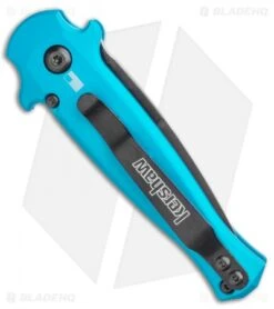 Kershaw Launch 12 Mini Stiletto Automatic Knife Teal (2.5" Black) -Kershaw Knife Shop Kershaw Launch 12 Mini Stiletto Automatic Knife Teal 2.5 Black KER7125TEALBLK BHQ 116323 LS Side