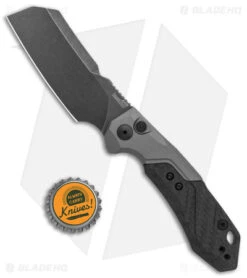 Kershaw Launch 14 Automatic Knife Cleaver Gray Al (3.4" Black SW) 7850 -Kershaw Knife Shop Kershaw Launch 14 Auto Cleaver BlackWash 7850 BHQ 139777 jr bottlecap